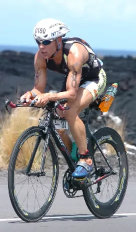 Brad Seng, Multi-Salt with Electrolytes User, On Bike at Kona World Championships