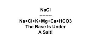 Sodium Chloride (NaCl), is one of many salts, one of which is not good for you