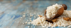 Celtic Sea Salt on Wooden Spoon | Boulder Salt Company