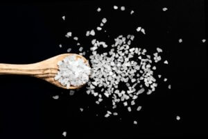 Healthy Sea Salt on Wooden Spoon | Boulder Salt