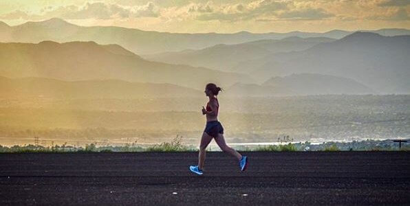 DMR runner by lake