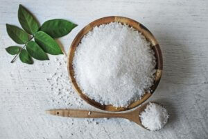 Bowl of Salt, quarter teaspoon of salt with essential electrolytes.