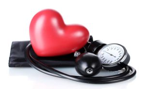 Stethoscope and red heart representing the best salt for high blood pressure and cardiovascular care